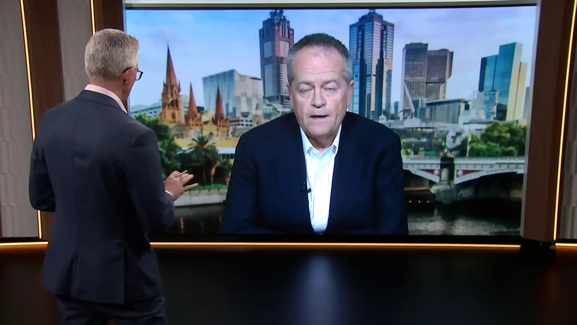 Bill Shorten discussing foundational supports for children