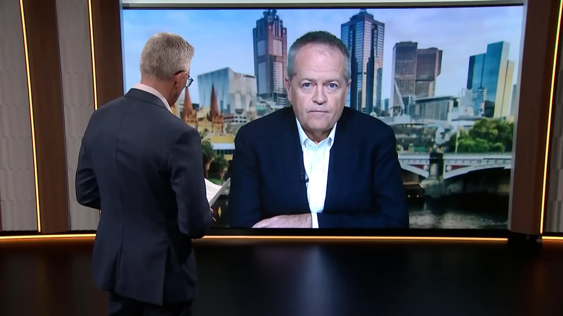 Bill Shorten addressing visa applications for individuals from Gaza
